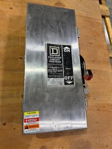 Square D FA100DS 100 Amp 600v NEMA 4X Stainless Steel Circuit Breaker Disconnect - Picture 1 of 3