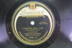 Al Jolson - BRUNSWICK 2569 - California, Here I Come & I'm Goin' South - Imagen 1 de 2