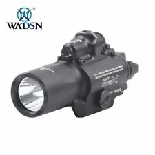 WADSN X400 Tactical LED Rail Mount Light w/ Red Laser - BLACK (WD04005)