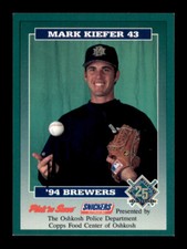 1994 Oshkosh Police - Mark Kiefer - On Card Autographs 