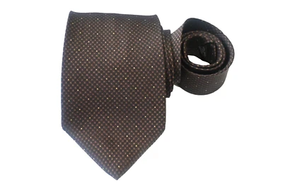 KENNETH COLE MEN'S TIE BROWNE/GEOMETRIC WIDTH: 3.7/8" LENGTH: 58" - Image 1 of 3