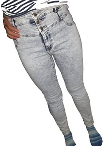 💖Stretch-Jeans "FB SISTER💖High Waist Skinny" blau gebleicht💖Damen*Gr29(38)💖 - Bild 1 von 9
