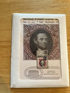 Sealed U.S. World Stamp Expo '89. 9 Card Set First Day Cancellations New - Picture 1 of 6