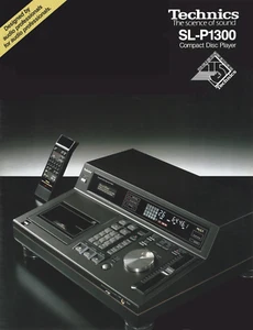 TECHNICS SL-P1300 SL P1300 CD PLAYER - BROCHURE CATALOGUE CATALOGO KATALOG - EN - Foto 1 di 1