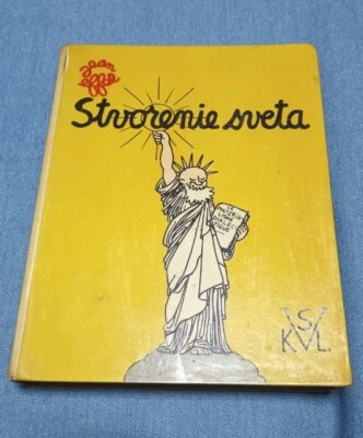 1957 book Jean Effel Creation of the world caricature vintage rare - Image 1 of 4