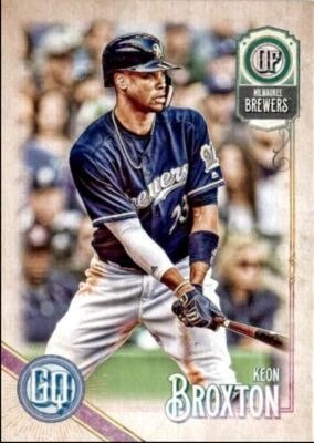 2018 Topps Gypsy Queen Keon Broxton Milwaukee Brewers #279 - Image 1 of 2