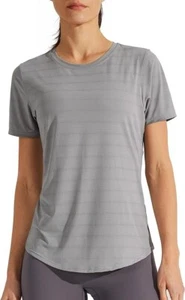 Libin Women's Workout T Shirts Short Sleeve Gym Running Athletic Tops Quick Dry - Picture 1 of 5