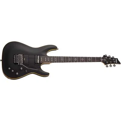 Schecter Demon-6 FR-S Guitar, Rosewood, Floyd Rose Tremolo, Aged Black Satin - Image 1 of 4