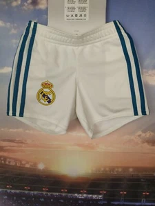Real Madrid Home football Shorts 2017 - 2018 Adidas Young Size 9M - Picture 1 of 10