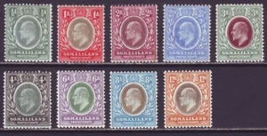 Somaliland 1905 SC 40-48 MH Set - Picture 1 of 3