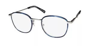 NUEVO EYEBOBS EXTERIOR 3172 LECTORES AZUL UNISEX 48-21-140 REDONDO BORDE COMPLETO METAL & - Imagen 1 de 8