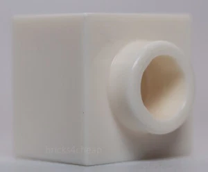 Lego 15x White Brick Modified 1 x 1 x 2/3 with Open Stud - Picture 1 of 1