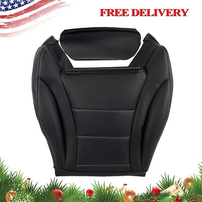 For 2015 to 2021 Mercedes Benz C300 Sedan Driver Bottom Leather Seat Cover Black — 第 1/4 张图片