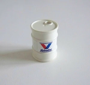 PLAYMOBIL (S158) RACING - Bidon Blanc & Couvercle Huile Valvoline Camion 4420 - Foto 1 di 1