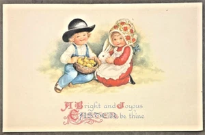 Easter Ellen Clapsaddle A Bright and Joyous Easter unsigned by Wolf & Co - Picture 1 of 2