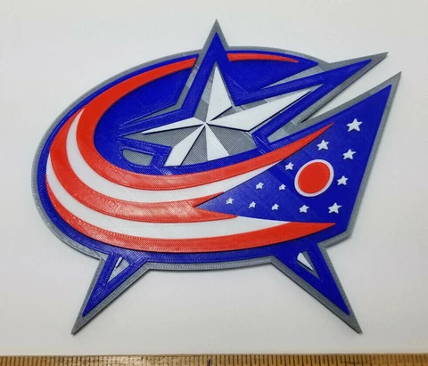 Columbus Blue Jackets 3D Hockey Logo - Emblem, Ornament or Magnet !! Cover