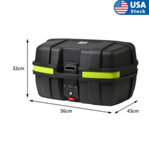 1Set Universal 52L Motorcycle Scooter Rear Box Tail Luggage Storage Large Case - Picture 1 of 13