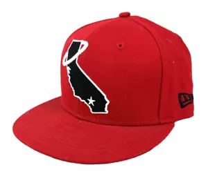 Cappello Los Angeles Anaheim California Angels MLB rosso 59Fifty aderente 7 1/4 (S) - Foto 1 di 8