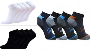 6 / 12 / 24  PAAR SNEAKER SOCKEN DAMEN HERREN KINDER FÜSSLINGE SPORT FREIZEIT # - Bild 1 von 7