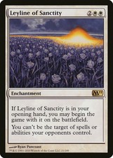 Leyline of Sanctity Magic 2011 M11 NM White Rare MAGIC MTG CARD ABUGames