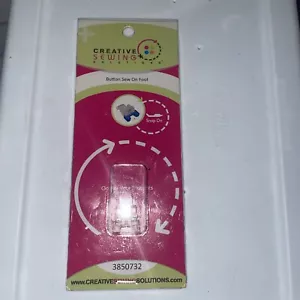 Low Shank Snap on Sewing Machine Button Sew on foot feet clear open toe 3850732 - Picture 1 of 3