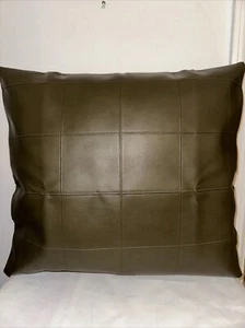 Decorative Embossed Pillow Cover Patchwork Design 17x18 Green - Picture 1 of 3