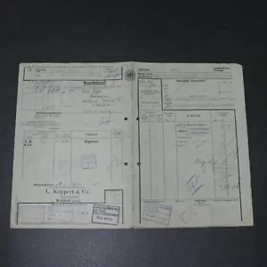 Old consignment note Reichsbahn 1938 Walldorf Baden to Neukirch East box cigars - Picture 1 of 18