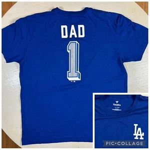 Fanatics Los Angeles Dodgers Team #1 Dad Graphic Blue SS T-Shirt Men’s Size XL - Picture 1 of 8
