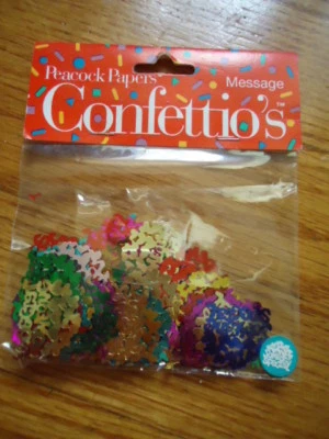 Mensaje de papel pavo real "Alguien especial" de Confetio con corazones en un círculo de 1 pulgada Foto 1 de 4