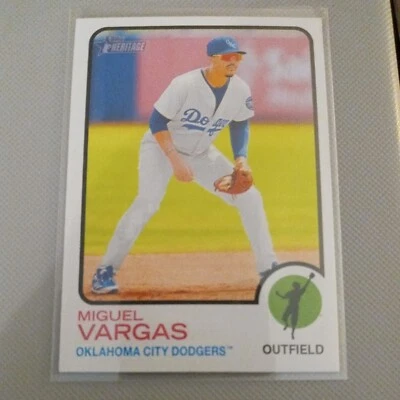2022 Topps Heritage Minor League Edition - #196 Miguel Vargas (RC) - Image 1 of 2