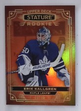 2022-23 Upper Deck Stature Base Rookies Orange Erik Kallgren /45