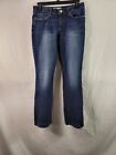 Lei Jeans Junior Womens 5 Blue Whiskers Ashley Low Rise Slim Bootcut Stone Wash