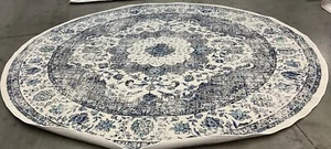 IVORY / GREY 9'-0" x 9'-0" Flaw in Rug, Reduced Price 1172678432 EVK220D-9R - Picture 1 of 4