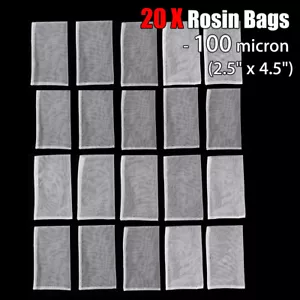 Confezione da 20 pz/100 μm micron 2,5"" x 4,5"" sacchetti per schizzi filtro a pressione schermo rete di nylon - Foto 1 di 6