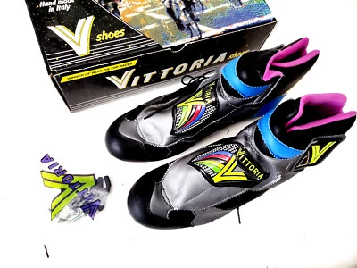 Nuevo de Lote Antiguo Zapato Retro Bicicleta Carreras VITTORIA INVIERNO Talla 44 L’Eroica (18) Foto 1 de 4