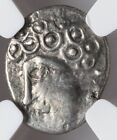 NGC XF CELTIC GAUL Sequani Ancient France 1st Cent BC Celts Silver Pig Boar Coin