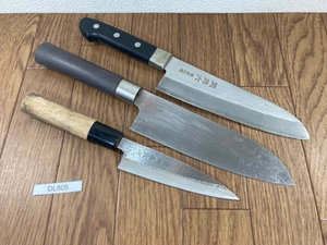 Japanisch Küchenchefs Küche Messer Set 3 Teile Deba Santoku Aus Japan DL805 - Bild 1 von 12