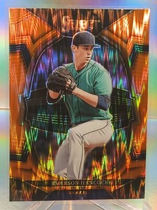 2023 Panini Select Baseball Emerson Hancock Orange Flash #27 Mariners Concourse