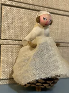 Vintage Pinecone Nurse Doll - Picture 1 of 4