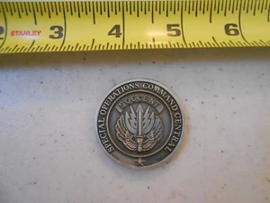 RARE SOCCENT SPECIAL OPERATIONS COMMAND CENTRAL CHALLENGE COIN SILVER COLOR US - Picture 1 of 3
