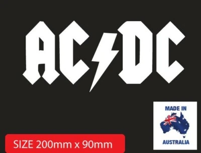 ACDC sticker decal for boat laptop bike or window