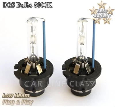 2x D2S Bulbs Xenon Hid 35W Ice Blue 8000K Low Beam For Honda CR-V III 2006-2012 - Image 1 of 4