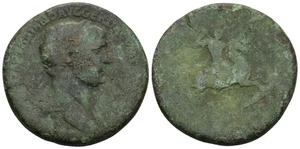 Roman Bronze Sestertius - Rome 98-117 AD - Trajan - Emperor - Picture 1 of 4