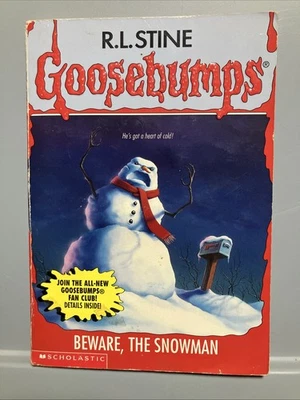 1st print Goosebumps #51 Beware, The Snowman RL Stine **VINTAGE** - Image 1 of 4