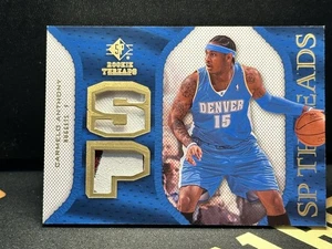2007-08 SP Rookie Threads Patch Carmelo Anthony #SP-CA Dual Patch Mem RARE - Picture 1 of 3