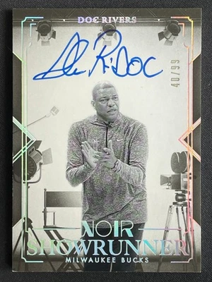 Doc Rivers 2024-25 Panini Noir Showrunner Auto 40/99 #SS-DOC - Image 1 of 2