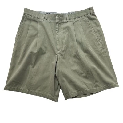 Pantalones cortos de golf Ping caqui para hombre talla 35x8 real (etiqueta incorrecta) marrón corte plisado marrón Foto 1 de 4