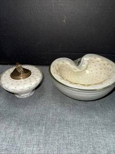 Murano Barbini Bullicante Controlled Bubble Feuerzeug Schale Aschenbecher - Bild 1 von 6
