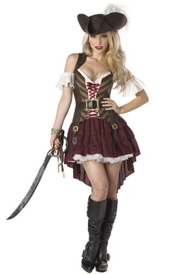 Disfraz de Halloween pirata Swashbuckler para mujer adulta Foto 1 de 2