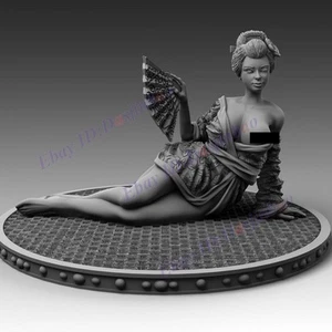 Woman In kimono 1/8 1/6 1/4 3D Print Model Kit Unpainted Unassembled GK NSFW - Picture 1 of 5